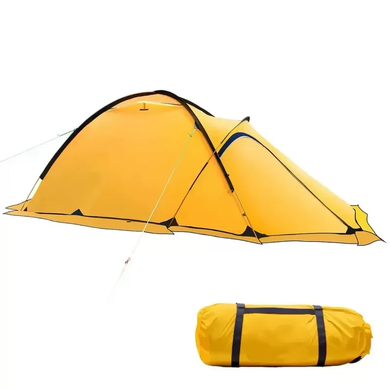 Lightweight four-season double-layer mountain camping tent professional waterproof hiking outdoor survival rainy day use