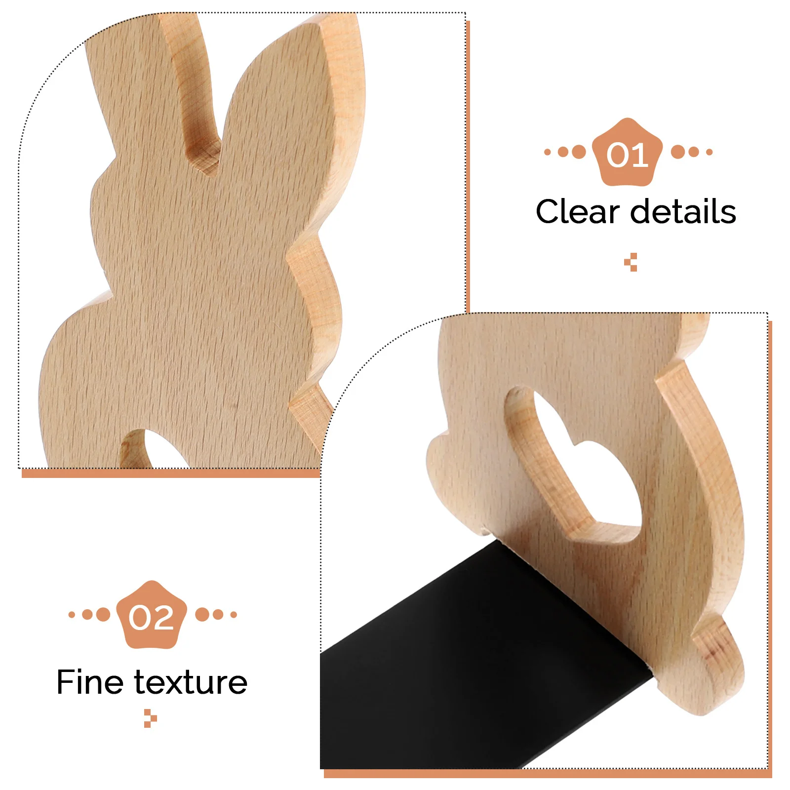 الأرنب الدفتين أرنب تصميم مكتب خشبي الرف المنظم أنيق لطيف ديكور أرنب الكتب الأرنب الدفتين كتاب ينتهي #4