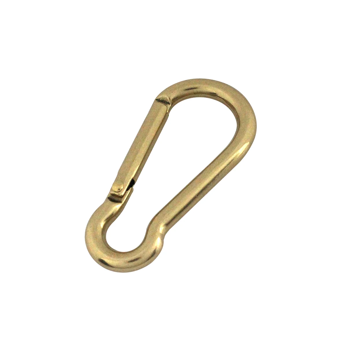 1pcs Solid Brass Snap Hook High Quality Trigger Lobster push gate Hook Clasp Clip for Leather Craft Bag Strap Belt Webbing