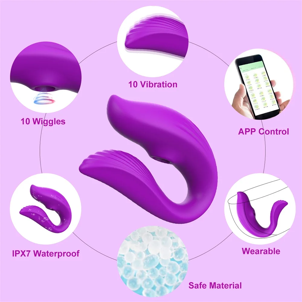 Wearable Panties Sucking Vibrator For Women Bluetooth APP Control Clit Sucker Vagina Female Vibrator Blowjob Sex toys For Adult