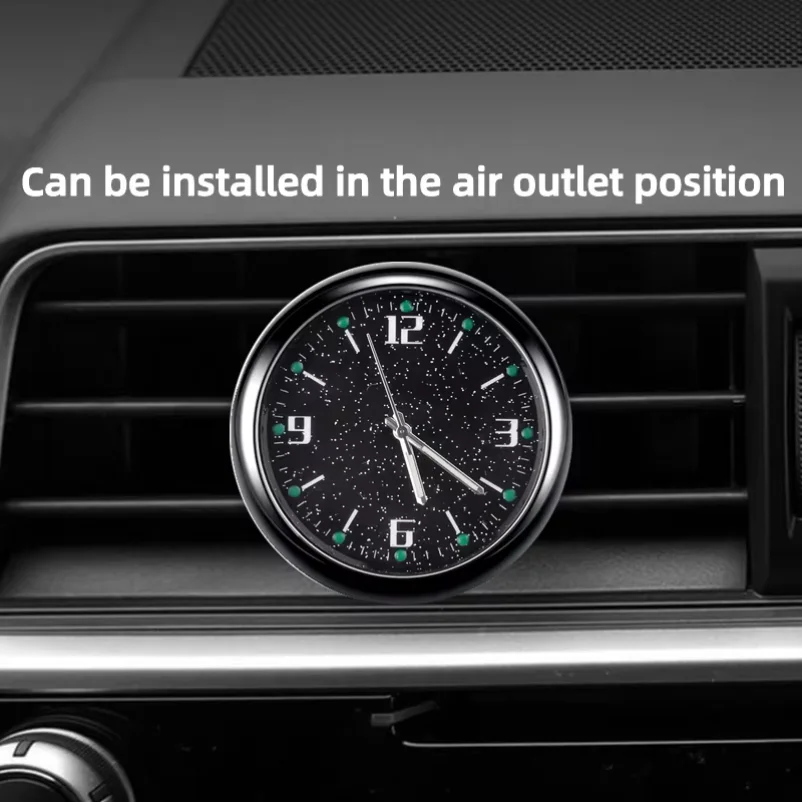 KEBIDUMEI Mini Car Luminous Clock Stick-On Digital Watch Auto Dashboard Time Mechanics Quartz Clocks Car Interior Accessories