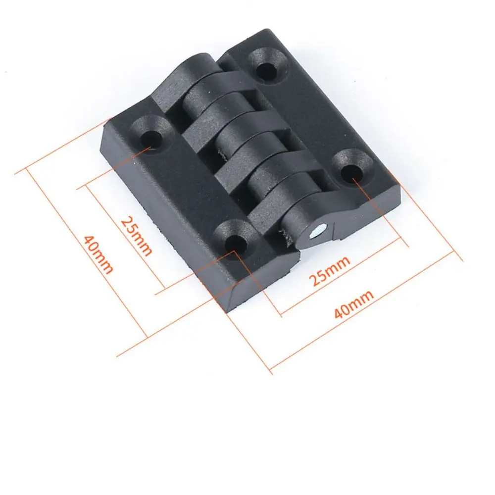 Professional ABS Plastic Plastic Door Hinge Black Hardware Small Hinges Wear-resistant Durable Cabinet Door Hinge For Furniture