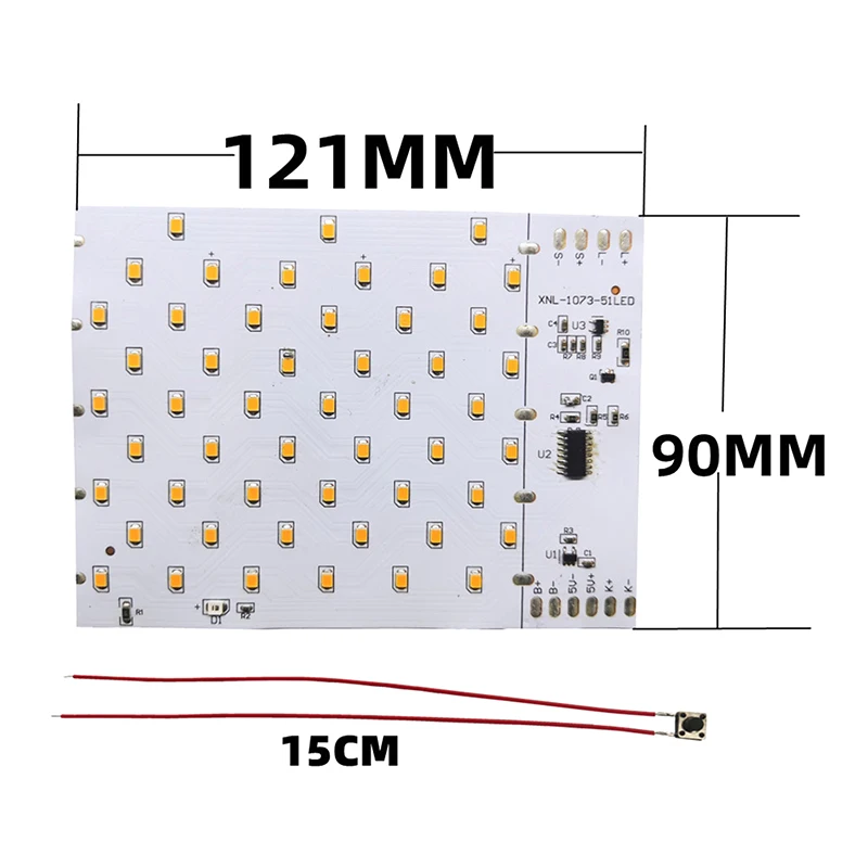 3.7V Solar Flame LED Lamp PCBA Simulated Solar Torch Lamp Torch Lamp Controller Circuit Board 51pcs LED