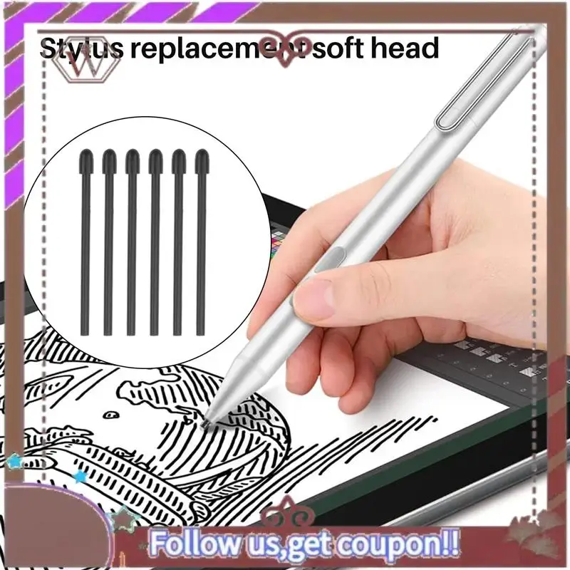 ABBG (20 шт.) Наконечники/наконечники для маркеров для замечательного 2, сменные мягкие наконечники/наконечники для стилуса, черные