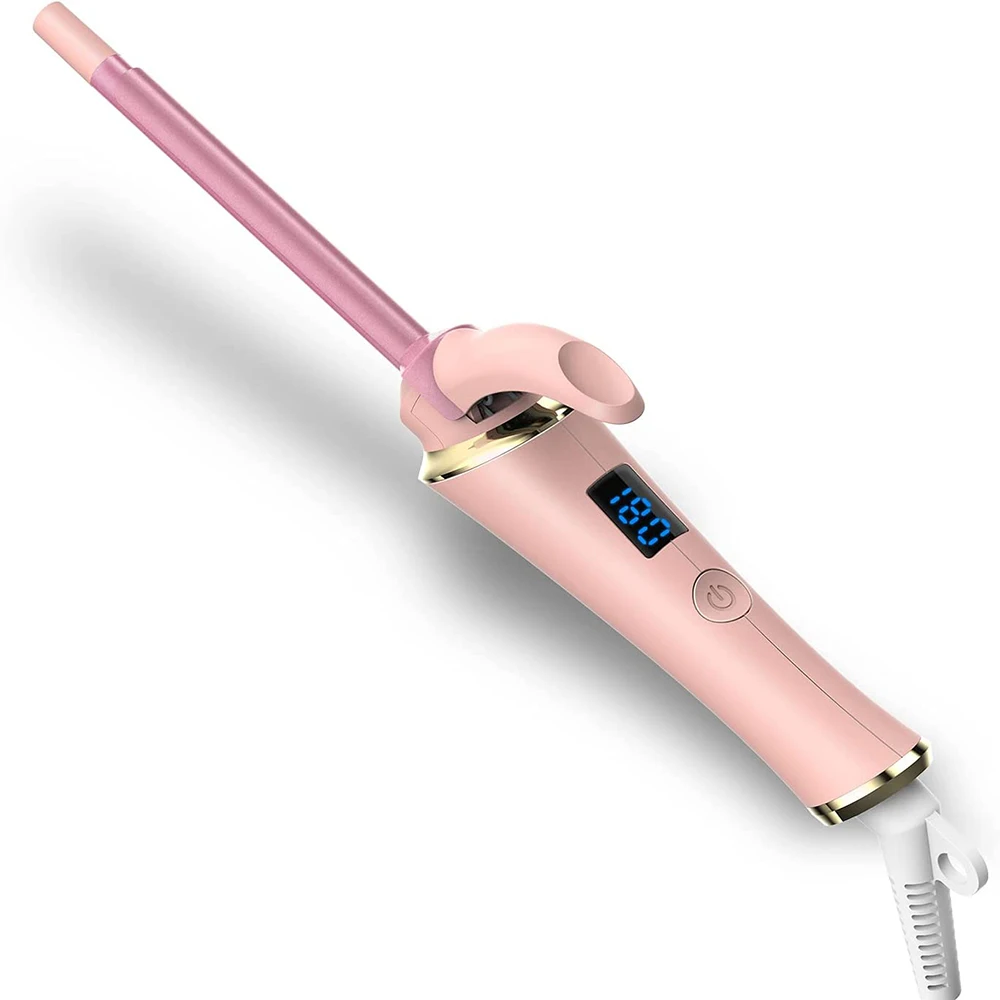 

9mm Curling Iron Professional Tourmaline Ceramic LCD Display Ultra-fine Rapid PTC Heating Hair Curler Hair Waving Styling Tools