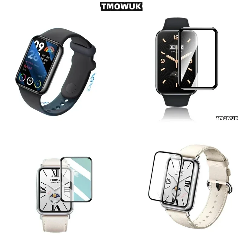 

Для Xiaomi Band 4 5 6 7 8 9 10 Pro, оптически прозрачная пленка из ПММА, улучшает видимость на солнечном свете.