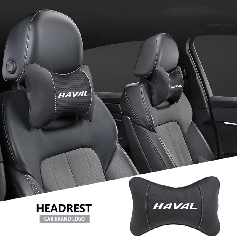 1Pcs Car Seat Headrest Auto Logo Neck Pillow For Haval Jolion H9 H6 F7 H2 F7X H3 H1 H2S H5 H7 M6 H4 H8 F5 H6-Coupe First-love