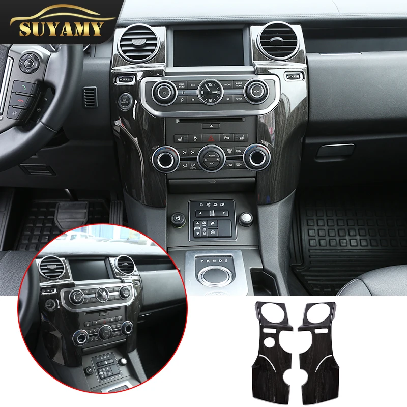 

2Pcs Center Console Air Outlet Decorative Cover Trim Sticker For Land Rover Discovery 4 LR4 2014-16 Molding Accessories LHD