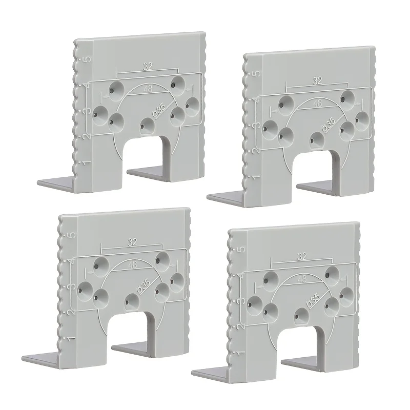 Cabinet Hinge Hole Drilling Jig Plastic Hinge Mount Template Guide Locator 35mm Cup Hinge Installation Positioning Tool