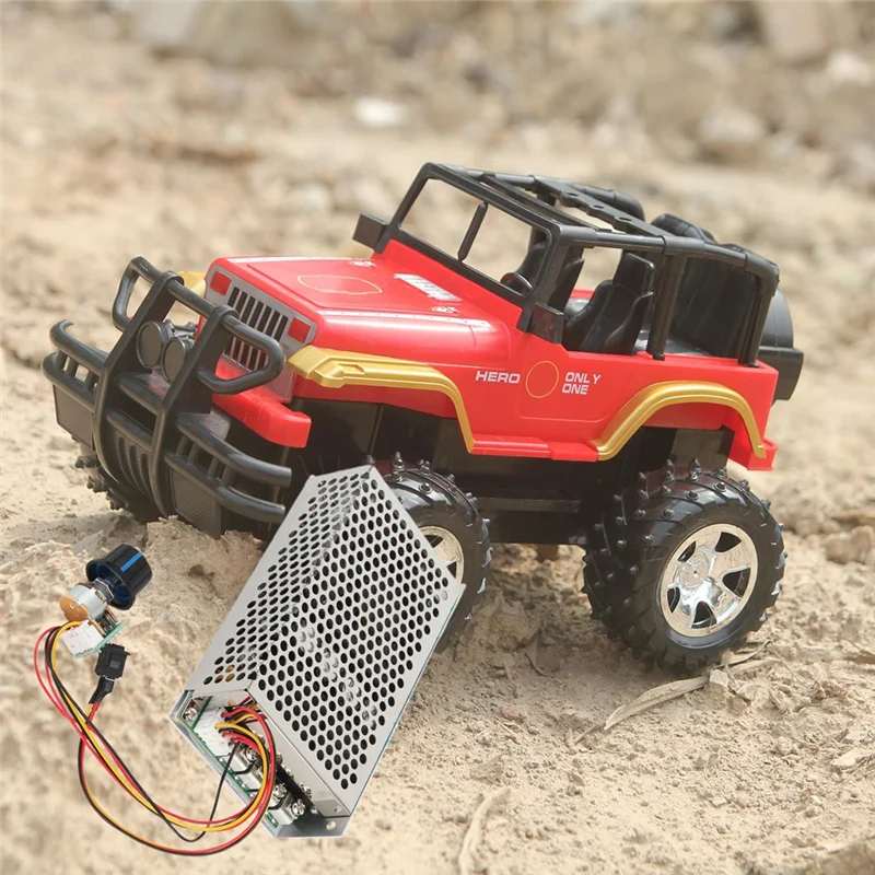 CABE-PWM 40A Nilai/100A/Puncak 5000W Pengendali Kecepatan Motor DC Tegangan Input DC 10-50V Dapat Disesuaikan