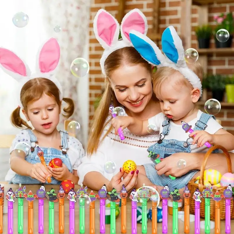 عصا الفقاعة الهالوين مع حل قابل لإعادة التعبئة آمن لأنشطة الأطفال متعة في الهواء الطلق ومشاركة المجتمع L8RB