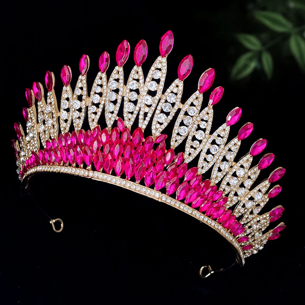 

Rhinestone Crown Wedding Accessories Bridal Fairy Crowns Wedding Headpiece For Bride Birthday Women Tiara Party Hat Celebration