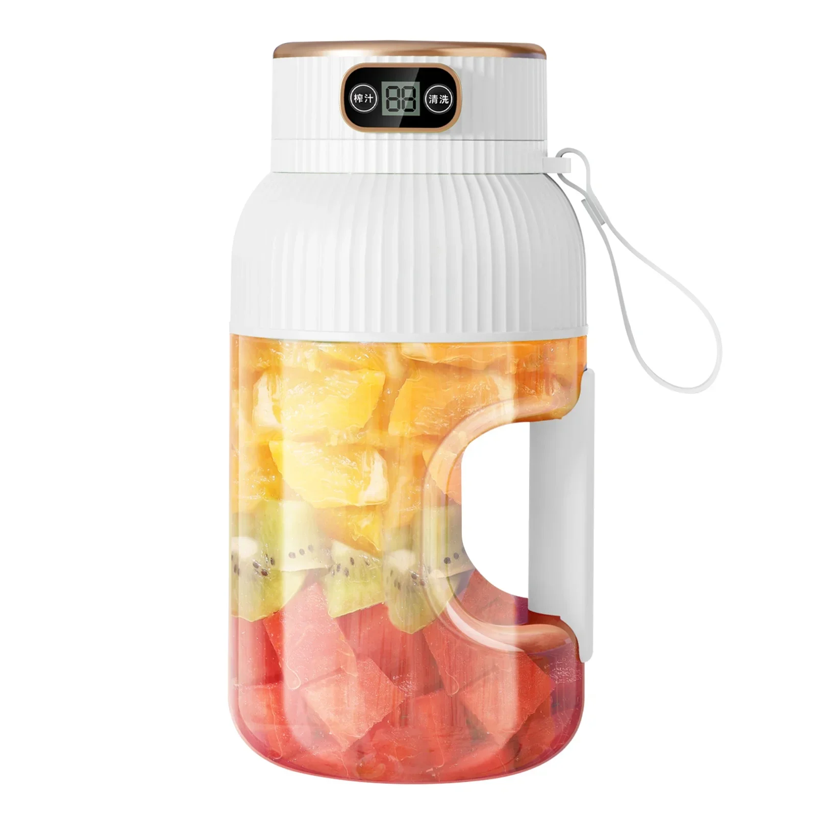 

Fruit Juicer Cup Portable Electric Fruit Mixer Stirrng Cup Large Capacity Smoothie Quick Making Bottle Suitable Juice Production