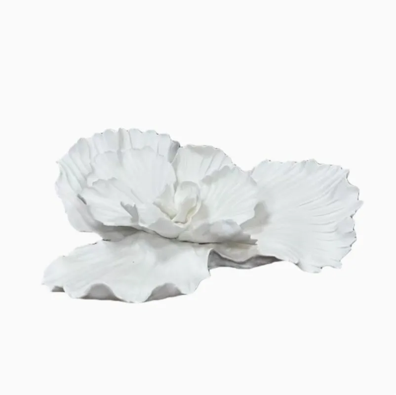 New Chinese-style wabi-sabi wind sales office, peony flower ceramic model room, study entrance aisle, soft vase 2