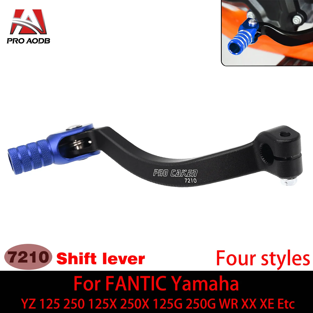 

Motorcycle CNC Aluminum Folding Gear Shift Lever For YAMAHA FANTIC XX 125 250 XE 125 YZ 125 250 125X 250X 125G 250G WR 250F 450F