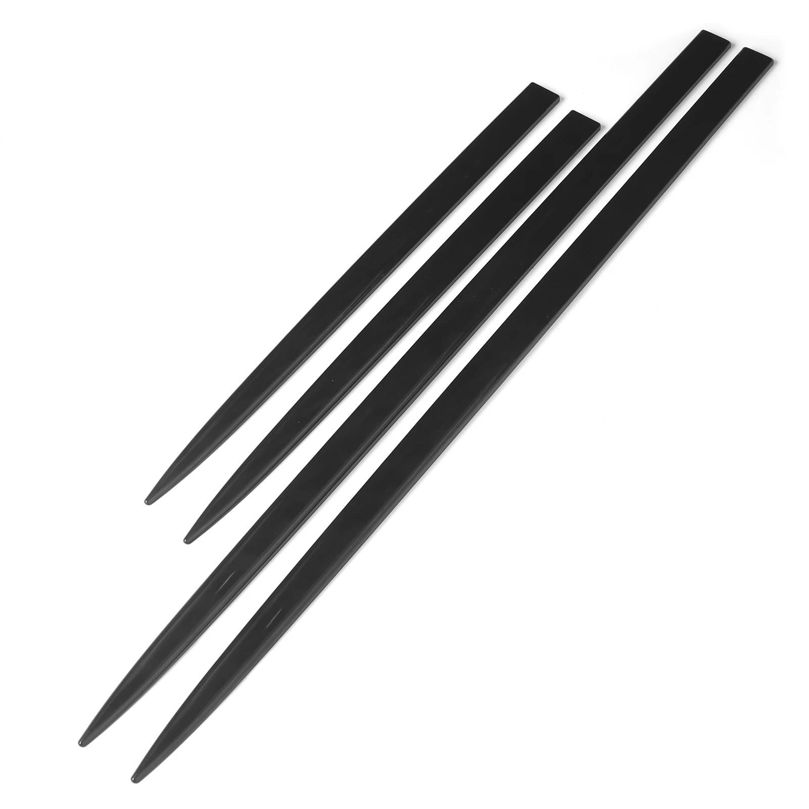 4 Uds embellecedor lateral del cuerpo impermeable negro brillante Protector de puerta Universal modificación automática moldura lateral del cuerpo cinturón Exterior embellecedor de puerta