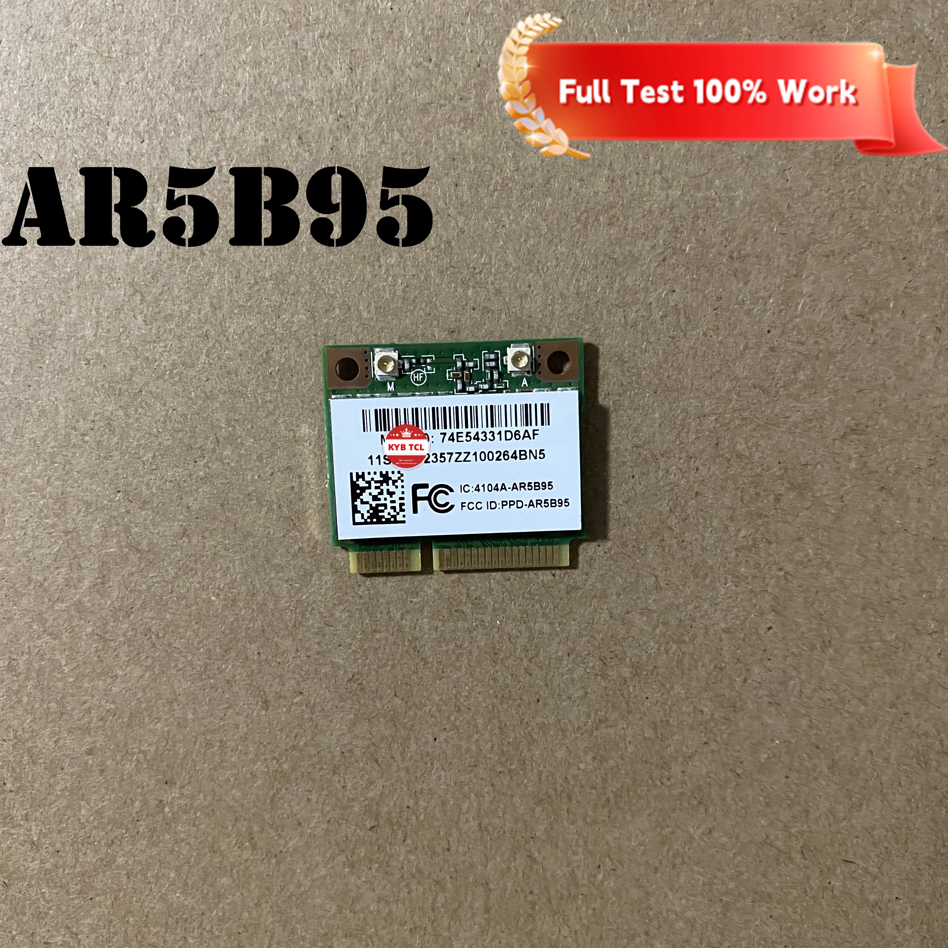 الكمبيوتر المحمول الأصلي AR5B95 802 بطاقة واي فاي لاسلكية ، نصف PCI-E صغيرة ، 150Mbps ، 2.4G