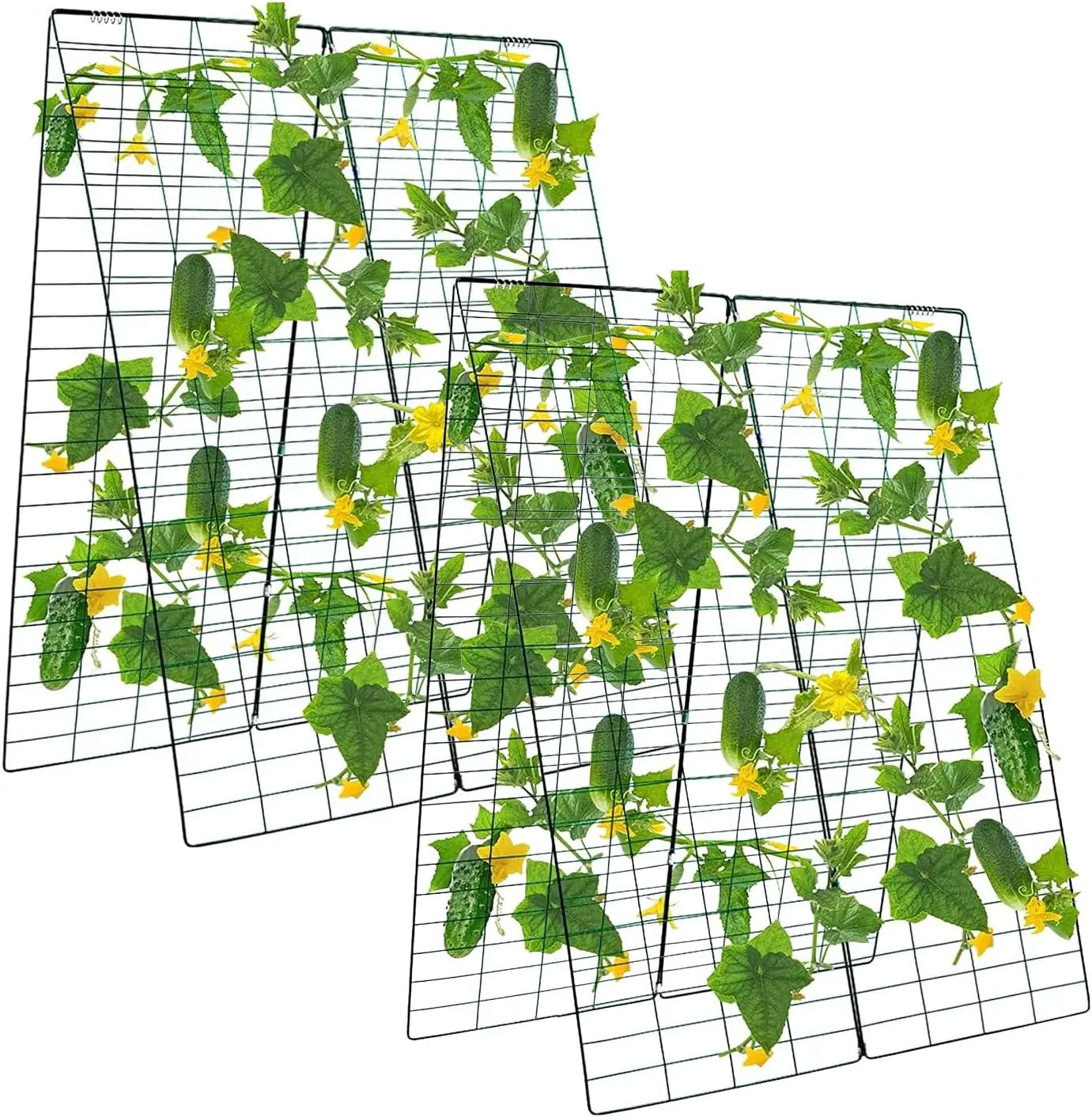 

48" H x 34" L A-Frame Cucumber Trellis for Raised Beds, Climbing Plant Support, 2 Pack
