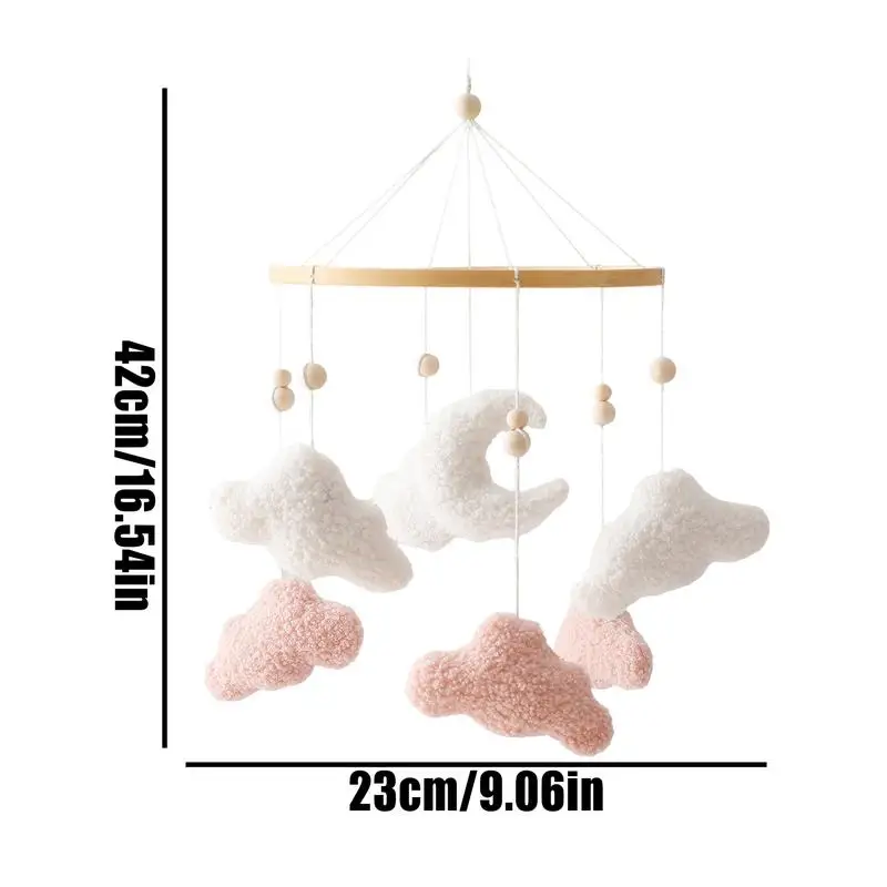 Berço brinquedos hangable berçário celulares em forma de nuvem pingentes carrinho brinquedos para berço ginásio jogar decoração cama aniversário do bebê