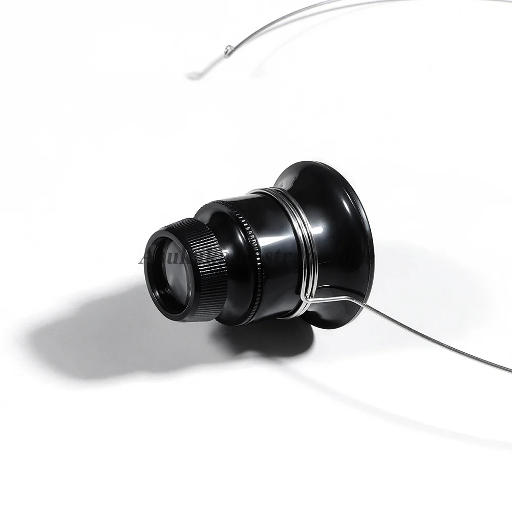Watchmaker Portable Monocular 3X 5X 10X 15X 20X Watch Magnifier Tools Jewelers Eye Loupe Loop Magnifier Glass Kits Repair Tools