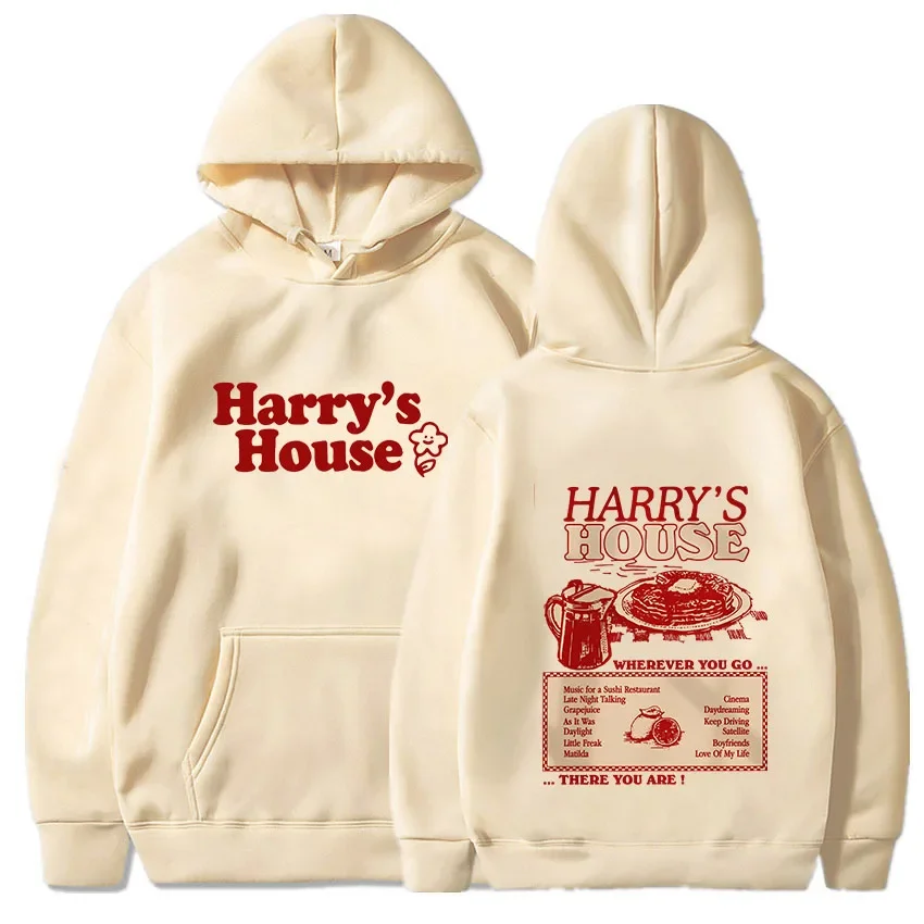 Harrys House Love on Tour Hoody Men\'s Autumn Fleece Sweatshirt Unisex Lovely Aesthetic Hoodie Retro Comic Print Graphic Clothes