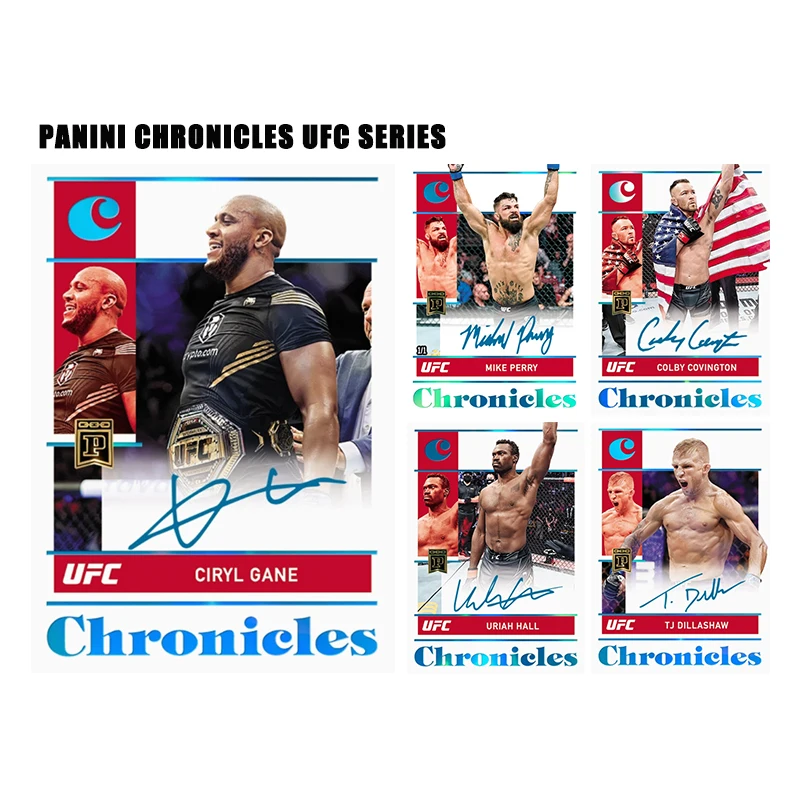 Colección de Tarjetas Flash Panini UFC Serie Colby Covington, Ciryl Gane, Mike Perry, Tj Dillashaw, Hechas a Mano, Regalo