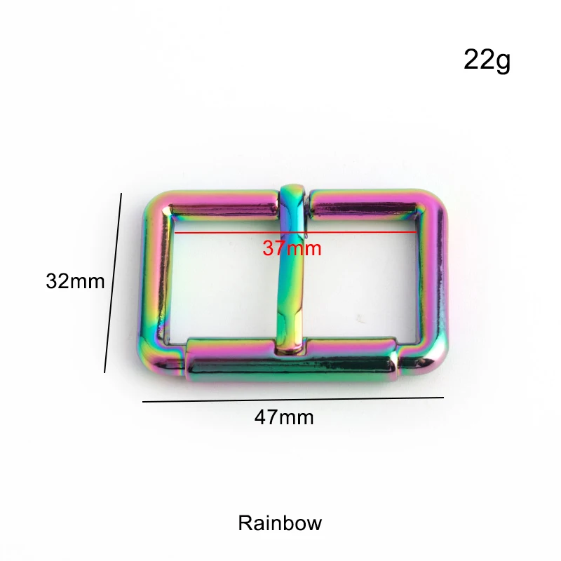 Rainbow 16mm 19mm 25mm 31 38mm polished turnbuckle pin buckle bags/belts rainbow buckles round slider buckle  tri glide