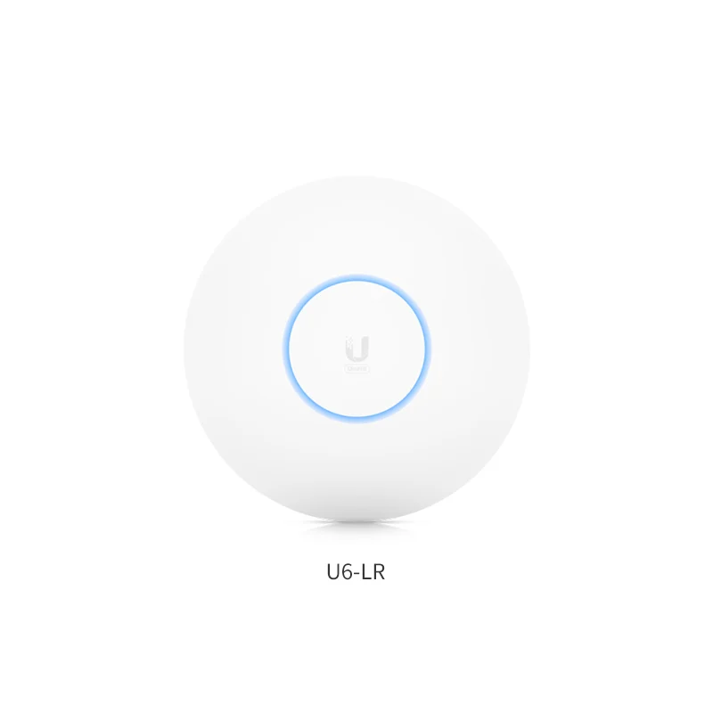 

UBIQUITI UniFi U6-LR WiFi 6 AP Long-Range UBNT Wireless Access Point 3Gbps 5 GHz 4x4 MU-MIMO & OFDMA & 2.4 GHz 4x4 MIMO Wi-Fi 6