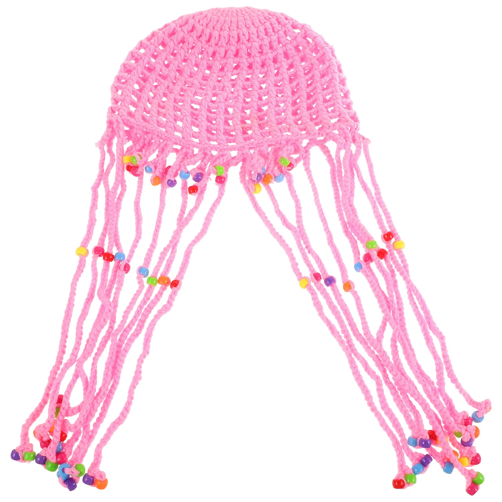 

Vintage Crochet Hat for Women Ethnic Style Tassel Embellished Sun Hat Summer Lightweight Knitted Cap for Beach Outdoor