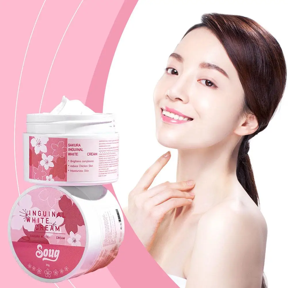 Body Whitening Cream Onderarm Knie Elleboog Bil Private Delen Bleken Zwarte Vlekken Verhelderen Gladde Huidverzorging 30G