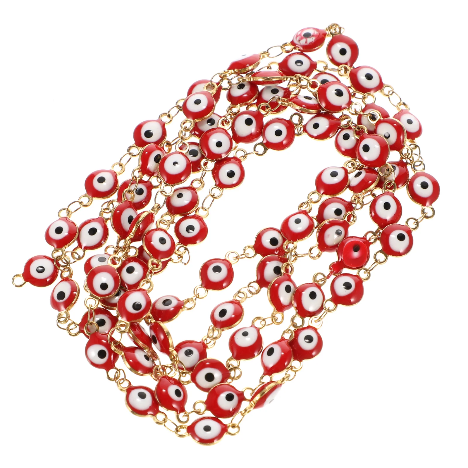 

Цепочка-подвеска от сглаза, эмалированная бусина для глаз, устойчивые к коррозии ювелирные аксессуары для ожерелья и браслетов ручной работы, сделай сам