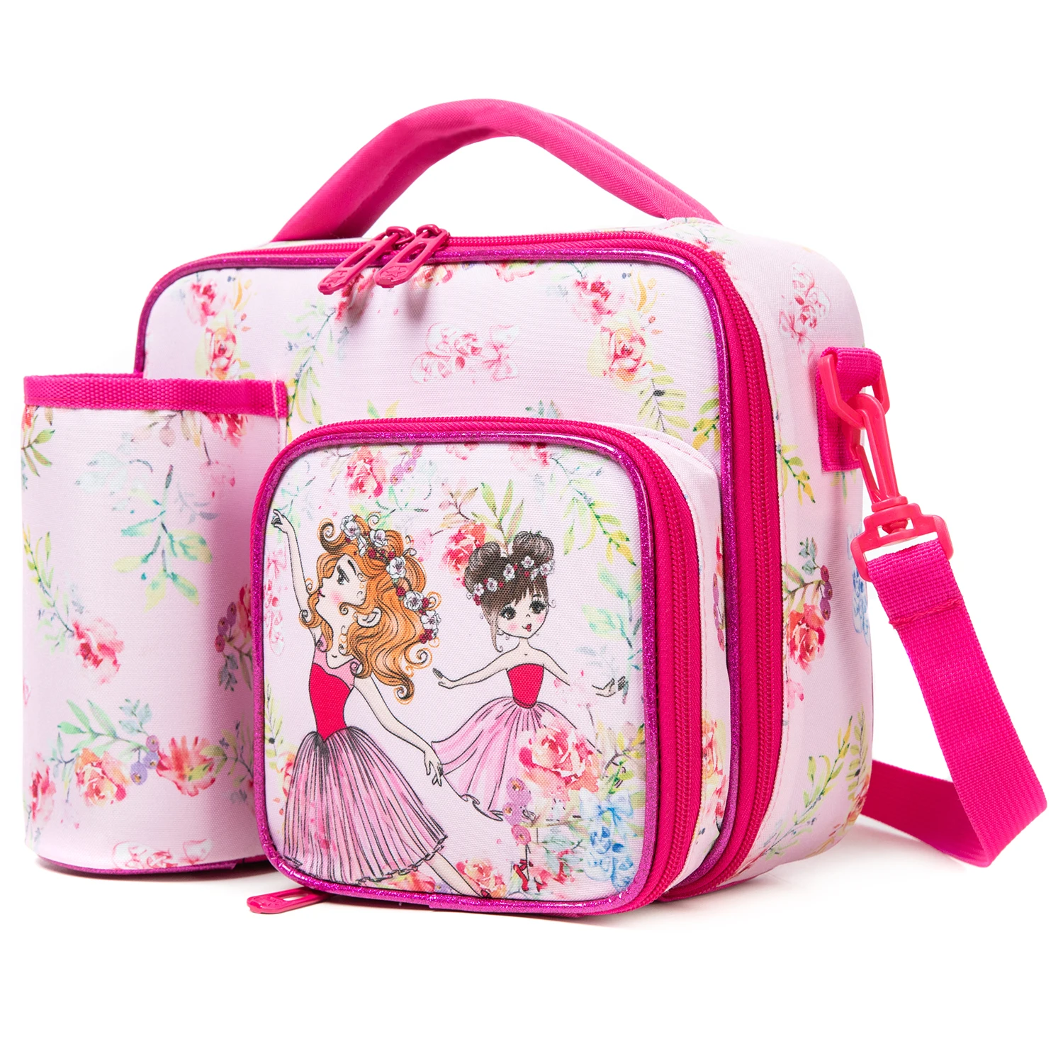 Cute Animal Kids Leakproof Reusable Washable Lunch Bag for School Nursery, Beautiful Style for Girls