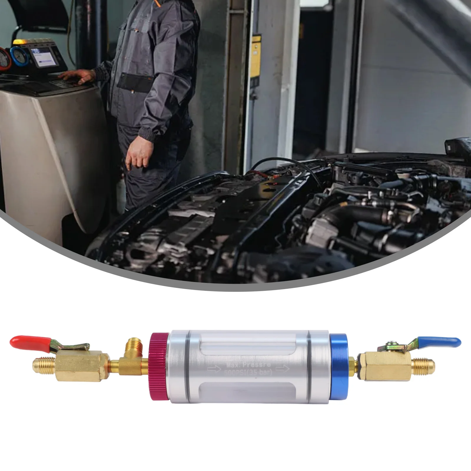 

Automobile Air Conditioning Hose Connector Car R134 Coolant Oil Filling Analysis Tools Air Conditioning Maintenance Accessories