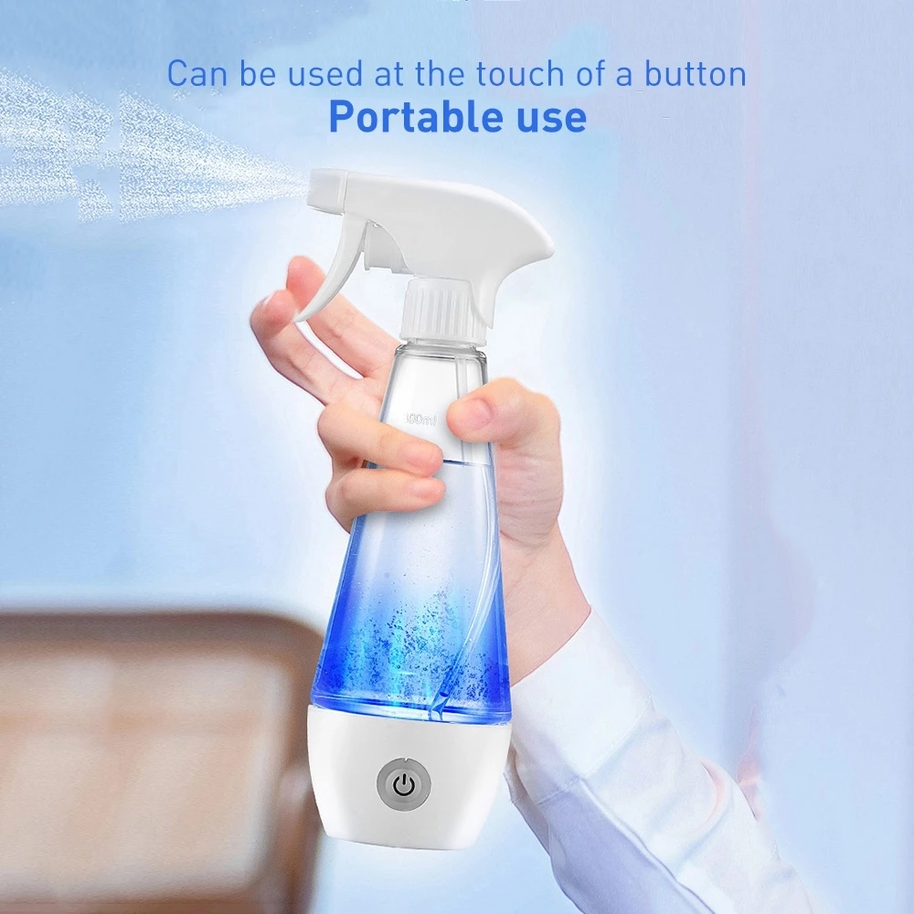 Air Antiseptic Liquid Ozone Generator Disinfection Disinfectants Sprayer Dispenser 300ML USB-charging Portable Electrolyzed