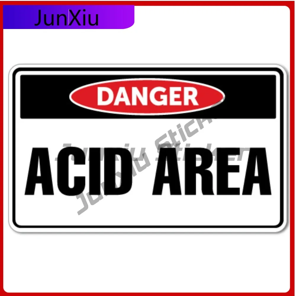 

Danger Acid Area Sticker Decal Safety Sign Vinyl Cool Waterproof Car Laptop Window Bumper