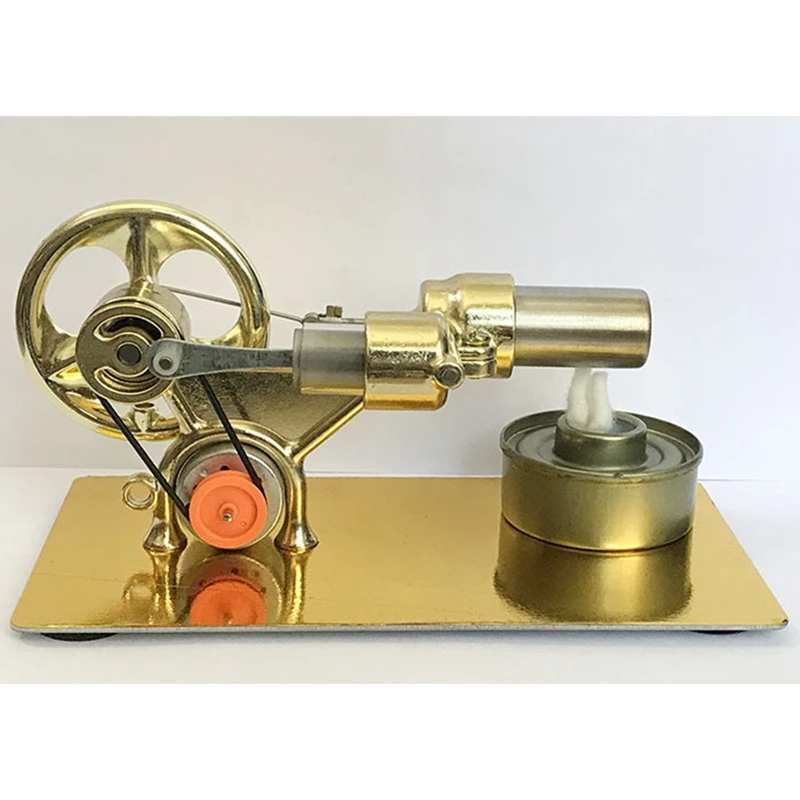 Mini Hot Air Stirling Engine Motor Model Stream Power physical Experiment Model Educational Science Toy Gift For Children