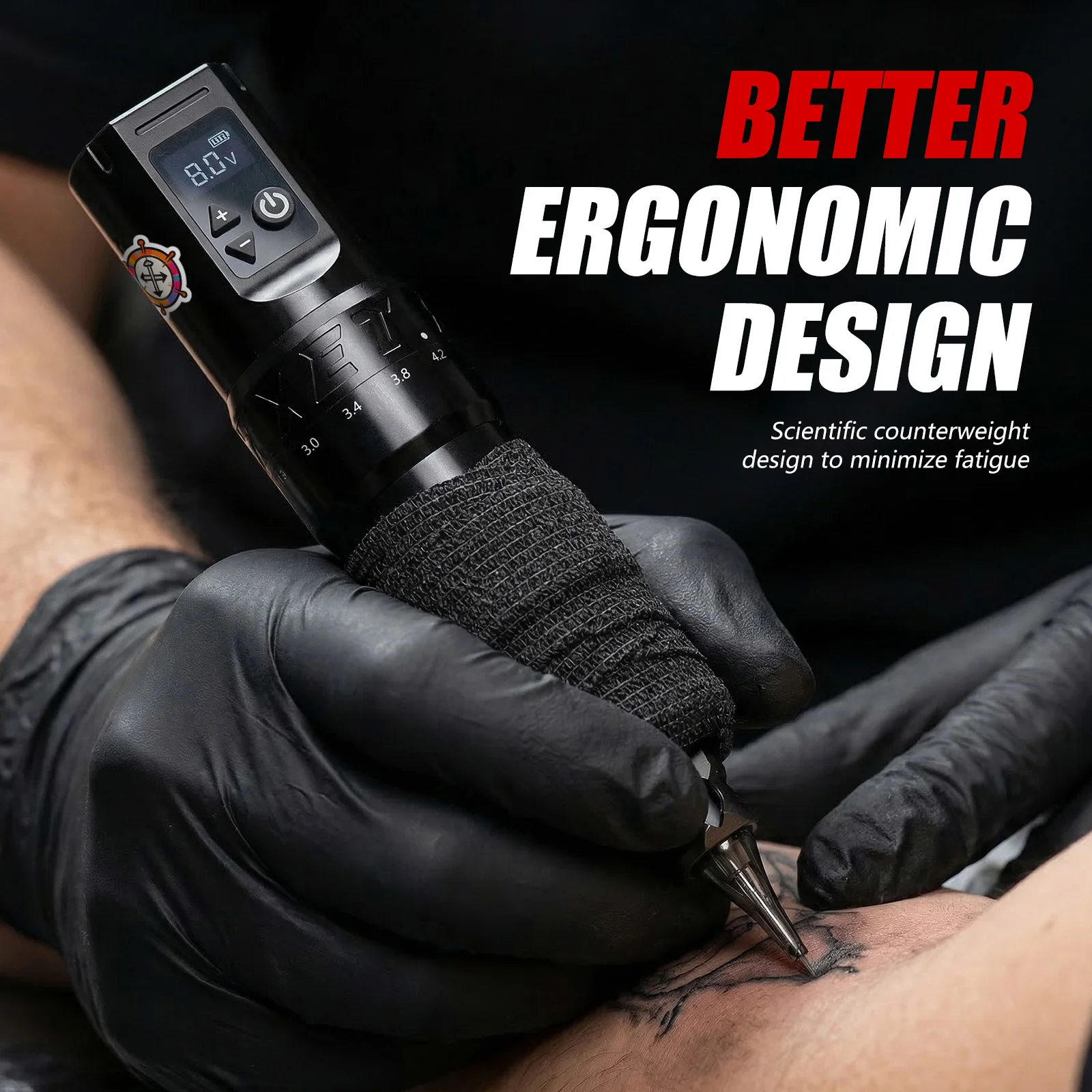 XNET T1 Wireless Tattoo Machine 2.0-4.2mm Stroke
