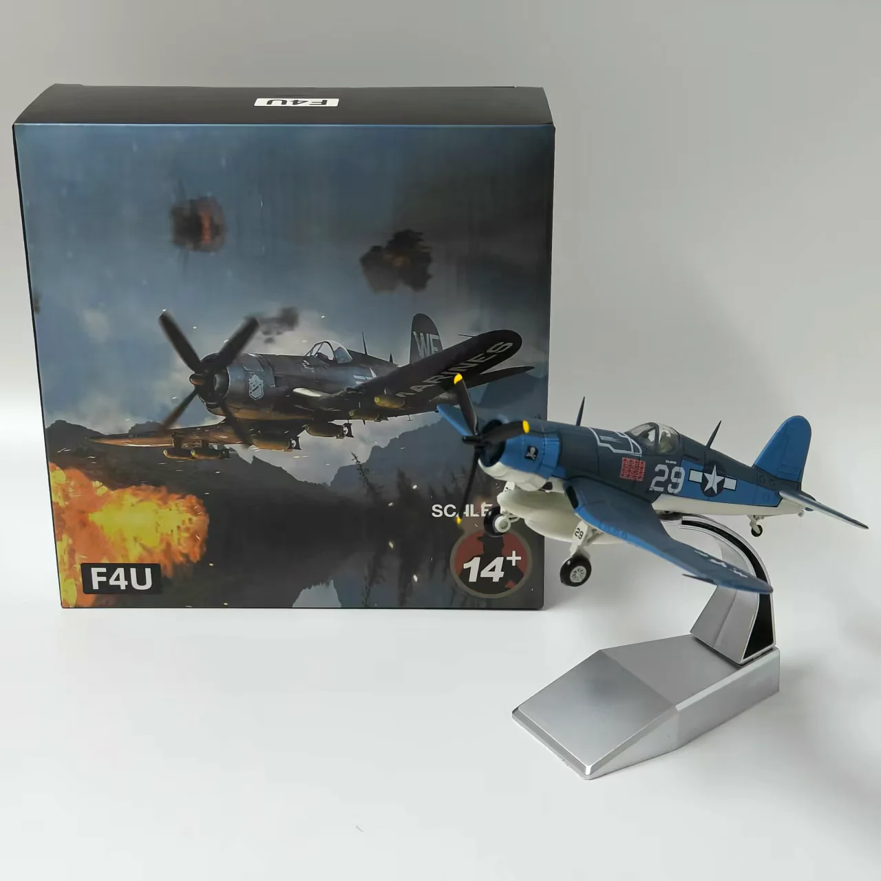 

Литой под давлением масштаб 1:72, ВМС США F4U, корабль викингов, наземный истребитель, модель самолета из сплава, Коллекционная игрушка, подарок, сувенирный дисплей
