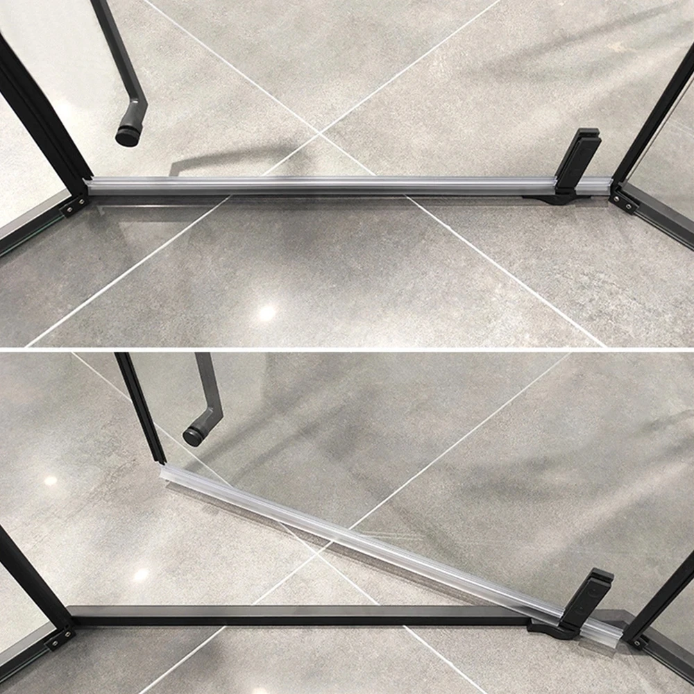 Dichtungsstreifen für Badezimmer-Duschtüren, 4–6 mm, Gummi-Glastür-Dichtungsstreifen, tragbar, bis zu 30 mm, Fensterglas-Zubehör, Haushalt – Detail 2