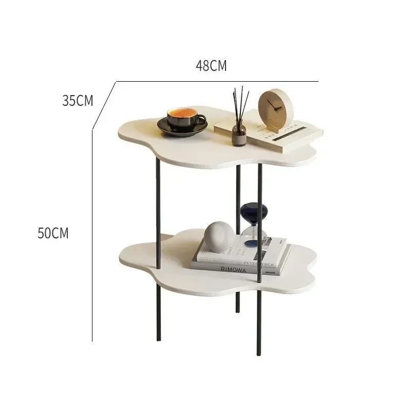Nordic Clouds Shape Tea Table Light Luxury Creative Minimalist Rack Ins Style Small Bedside Table Indoor Furniture