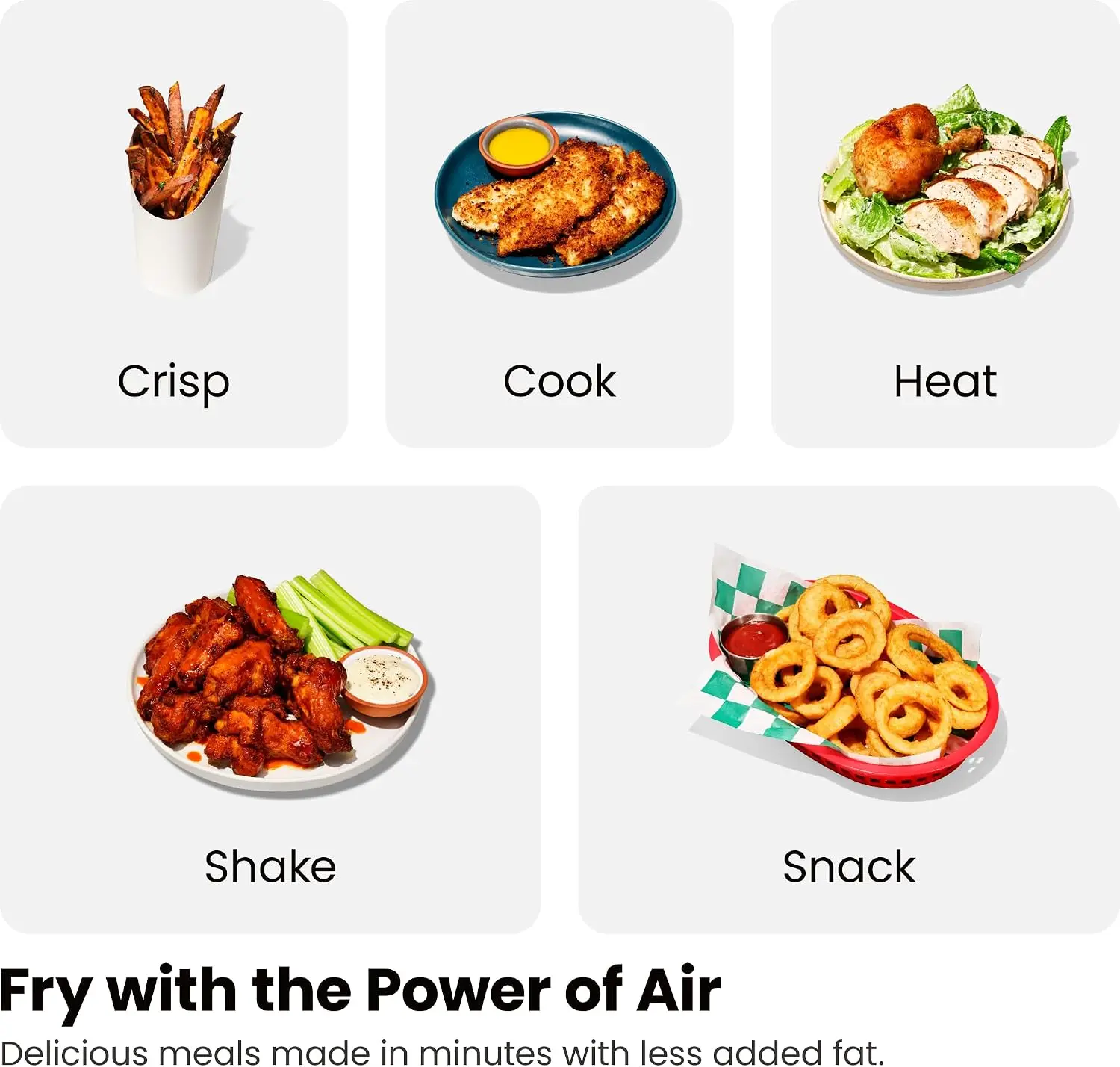 9 Qt Dual Basket Air Fryer for Healthier Meals, One-Touch Controls, Shake Reminder, and Crispy Results