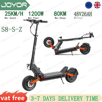 Joyor S8-S-Z Electric Scooter with Turn Motor 48V 26Ah Battery Signal 600W*2,10-inch Tire Dual Hydraulic Brakes