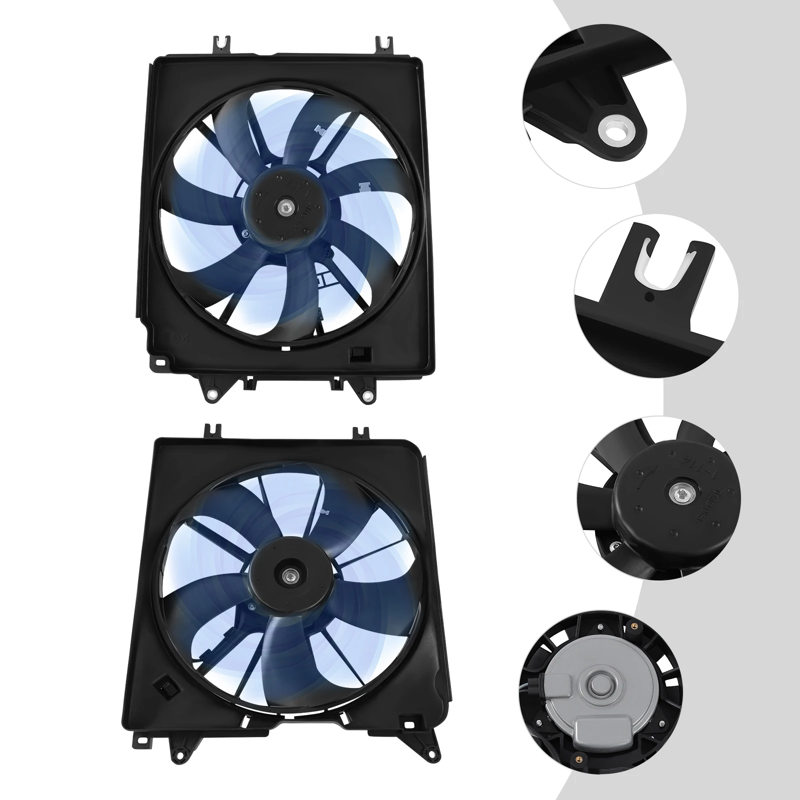 

[Left or Right] Radiator Engine Cooling Fan Assembly For Honda CRV 2017-2018 1.5L Engine 386165PAA01 190155PAA01