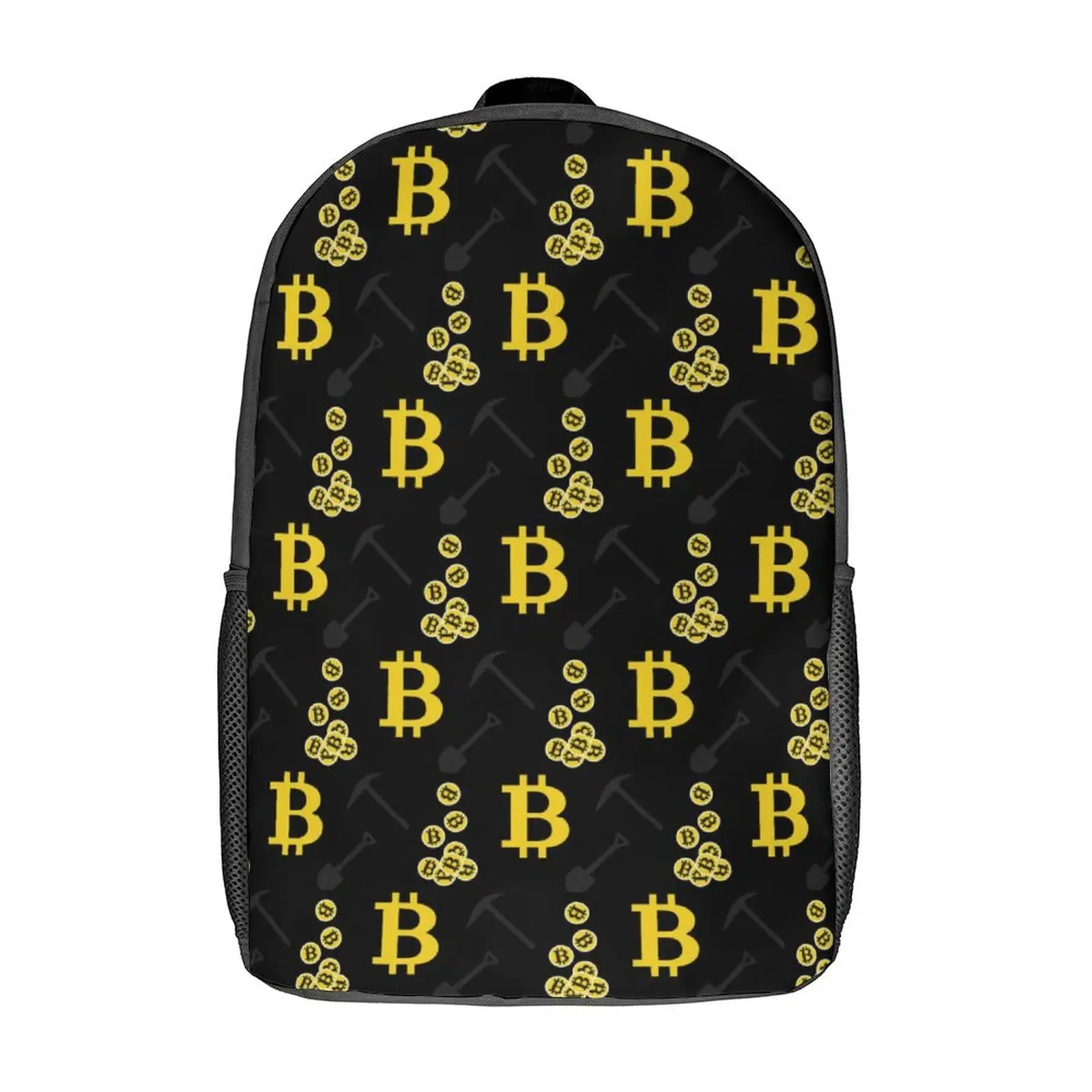 Cryptocurrency Bitcoin Rugzak School Laptop Boekentas Classic Daypack Werk Reistas Multifunctionele Studenten Kinderen Schooltassen