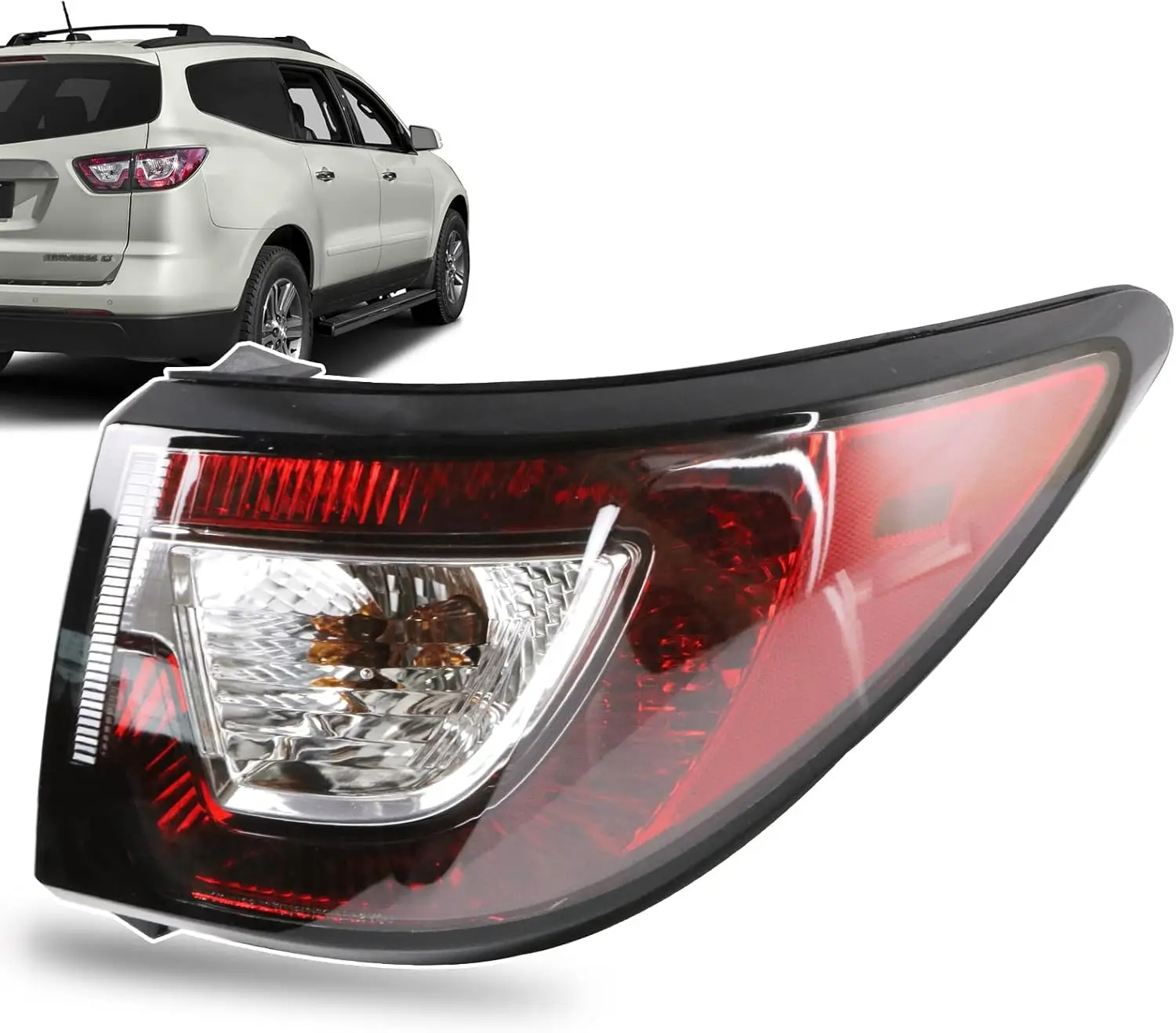 

Tail Light Compatible With 2013-2017 Chevy Traverse Rear Light Taillight Replace 84266020 (Outer, Right Passenger Side)