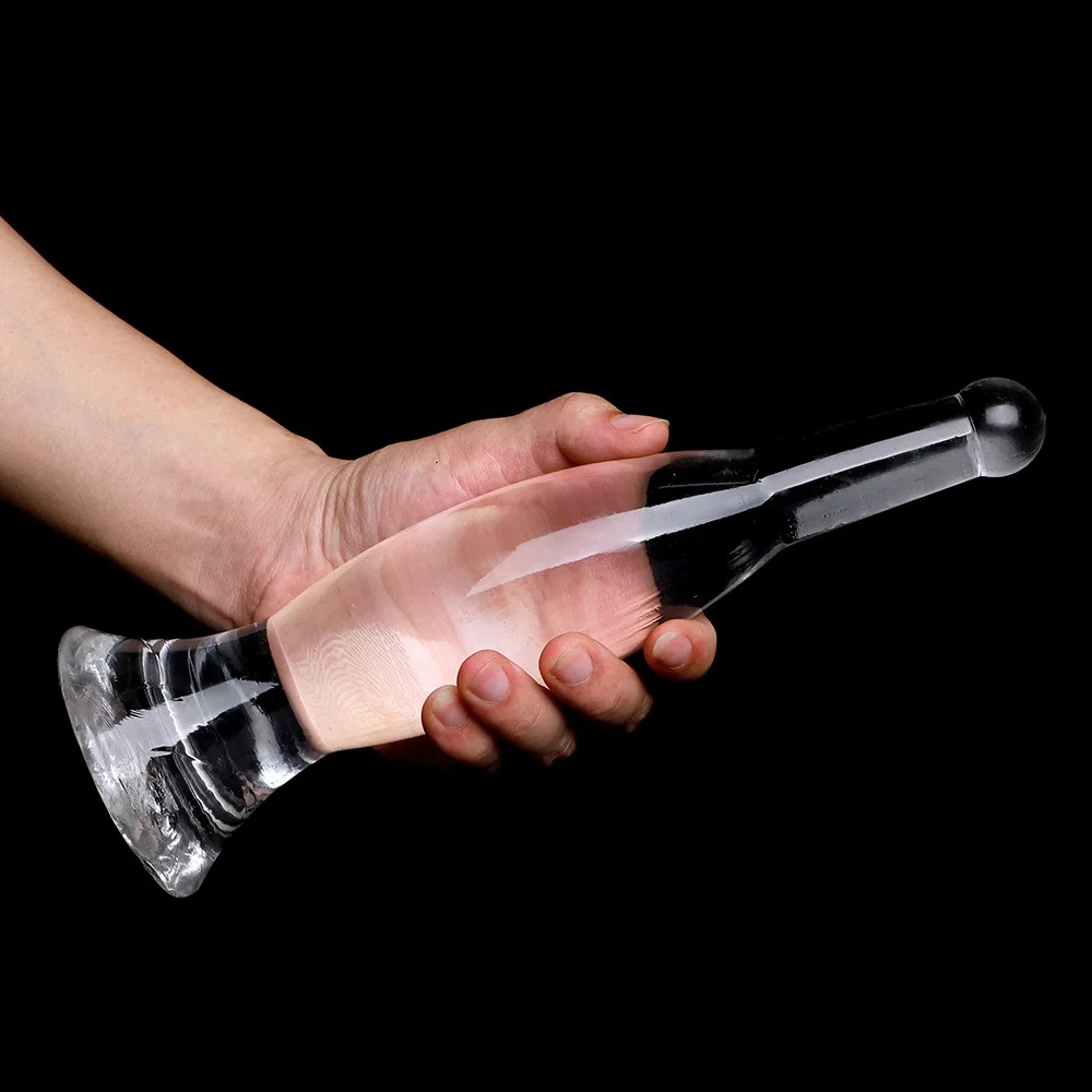 Novel Transparent Adult Beer Bottle Shape Anal Plug Sex Toys Soft Crystal Vase Dilation Anus Butt Plug Dildo Female Masturbator view 2
