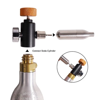 מתאם ולב אוויר מתנפח מתאם משאבת CO2 רגולטור חלקי פיינטבול מחבר עם מד לחץ מלאי מחדש עמיד