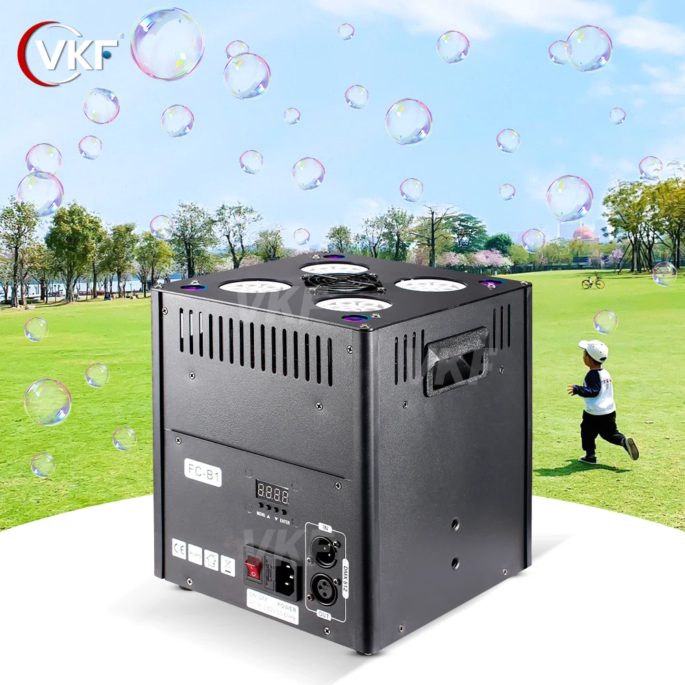 2pcs LED Smoke Bubble Machine Vertical Bubble Machine Special Equipment With DMX512 Control for DJ DISCO Wedding Performance