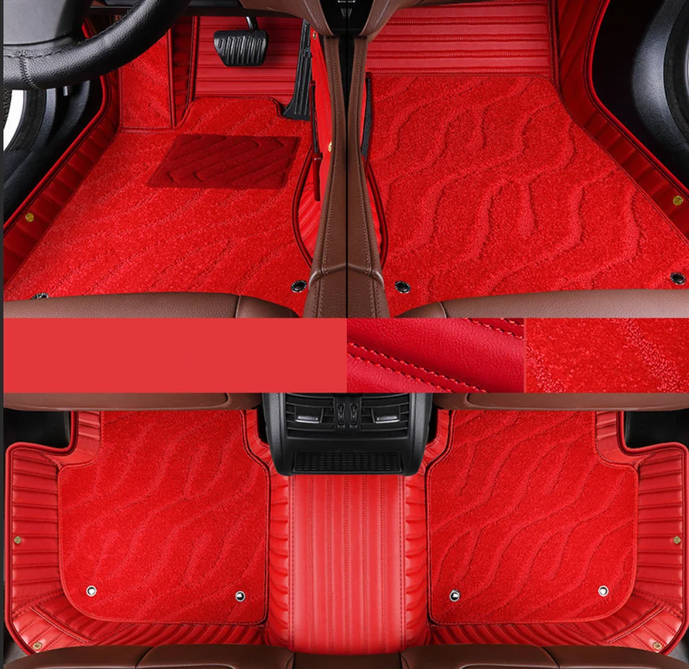 

Высококачественные коврики, индивидуальные автомобильные коврики для Toyota RAV4 2026, прочные двухслойные ковры для RAV4