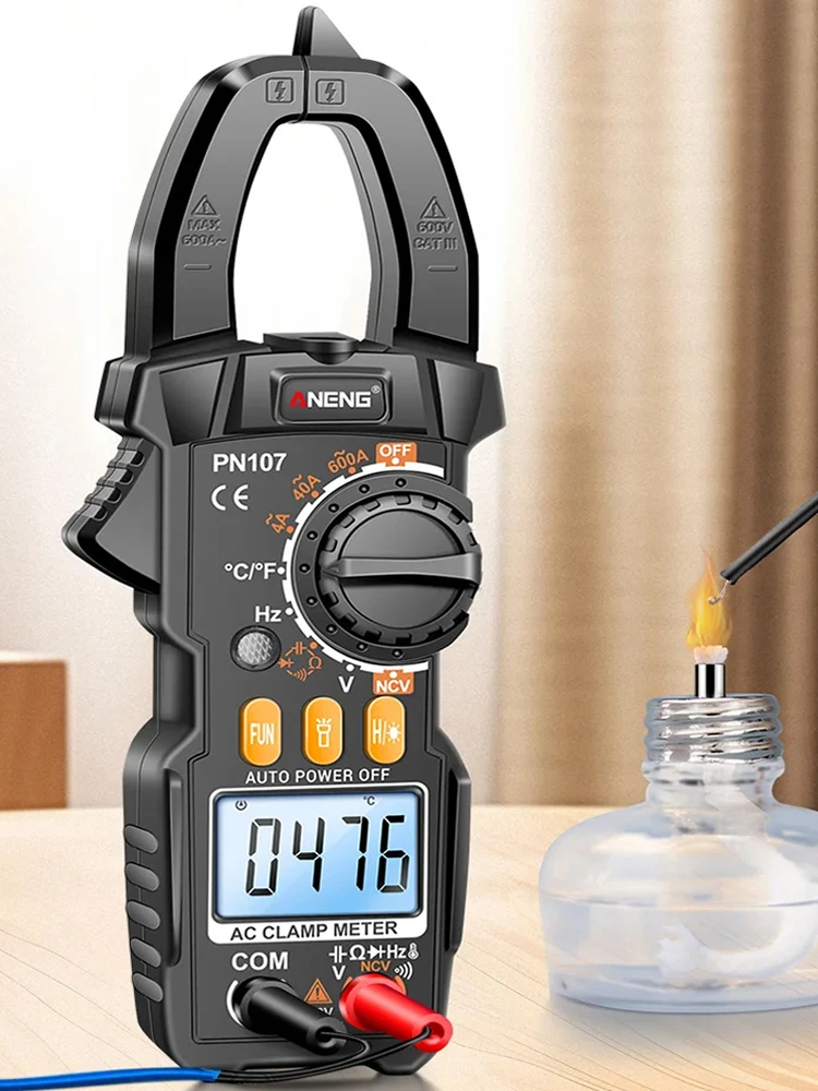 Digital Clamp Meter Voltmeter Ammeter NCV Multimeter AC/DC Voltage Multitester 4000 Counts Electrical Tester Professional Tool